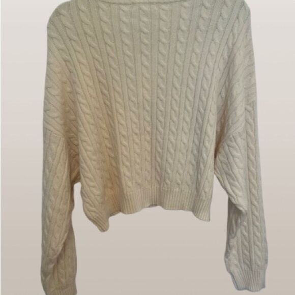 NWT! Cable Knit Crew Sweater - Picture 3 of 3